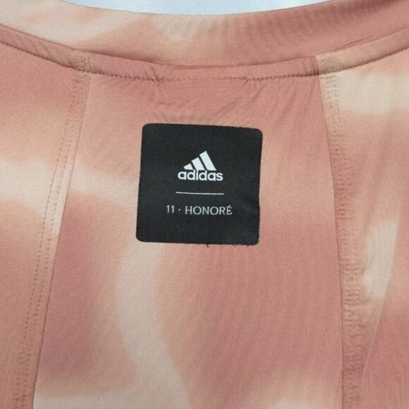 Adidas 11 Honore Training Tee Blush Geometric Shirt Women's Plus Size 2X - Picture 5 of 6